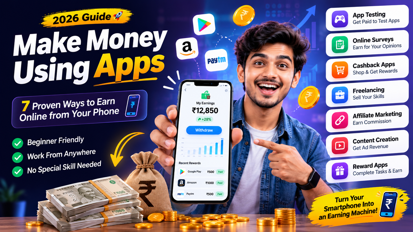 How to Make Money Using Apps in 2026 | Complete Beginner Guide