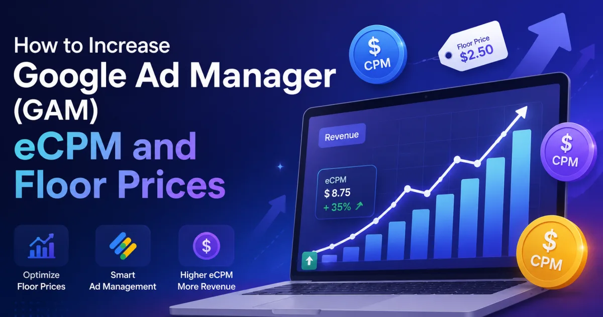 Google Ad Manager eCPM kaise badhaye,GAM floor price optimization 2026
